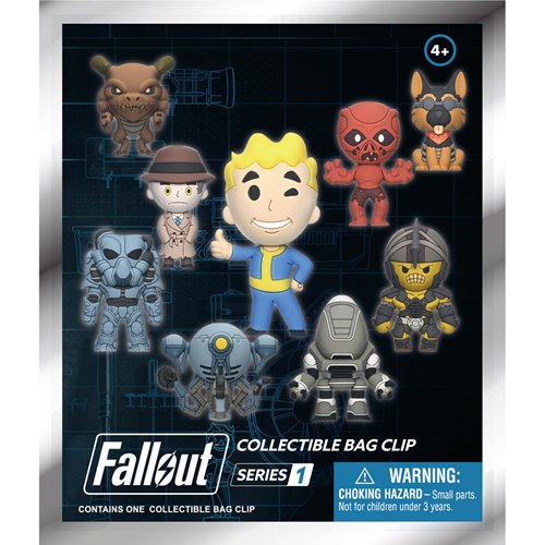Fallout 3D Foam Bag Clip Random 6-Pack