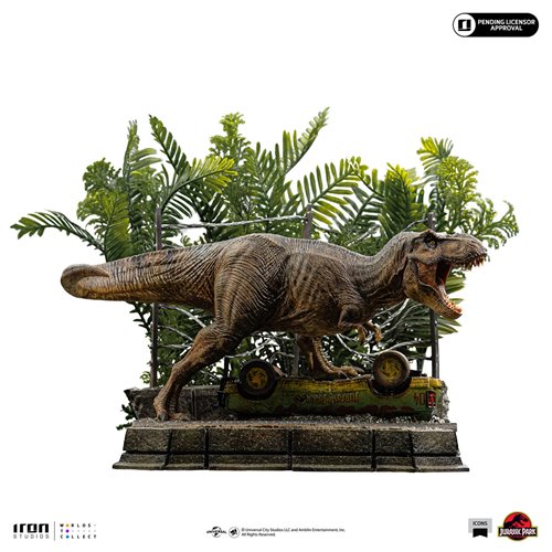 Jurassic Park T-Rex Breakout Set A Scene Icons Statue