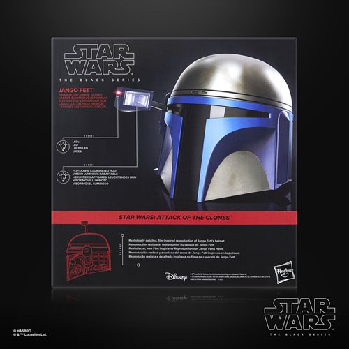 Star Wars The Black Series Jango Fett Electronic Roleplay Helmet Prop Replica