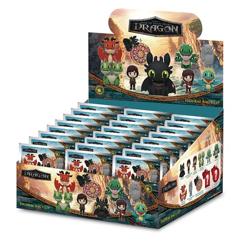 How to Train Your Dragon Series 2 3D Foam Bag Clip Random 6-Pack