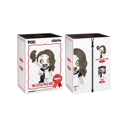 Terrifier The Little Pale Girl with Art the Clown Head Pix! Vinyl Figure