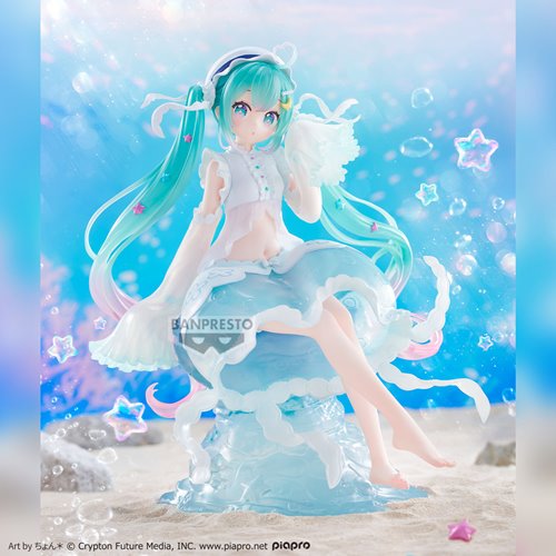 Vocaloid Hatsune Miku Jellyfish Banpresto Evolve Clearluxe Statue