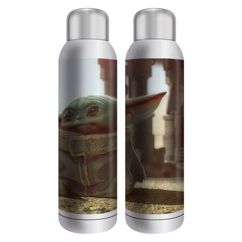 Mandalorian The Child End Credits Art 22 oz. Stainless Steel Water Bottle