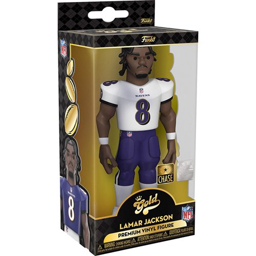 NFL Ravens Lamar Jackson (Home Uniform) 5-Inch Vinyl Gold Figure