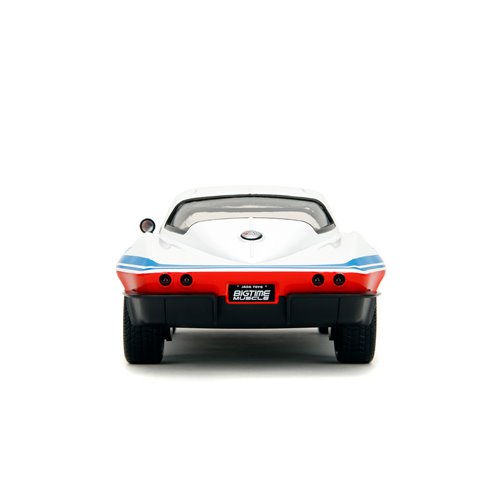 Bigtime Muscle 1966 Chevrolet Corvette Stingray White 1:24 Scale Die-Cast Metal Vehicle