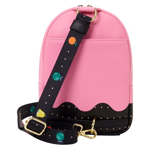 Pac-Man Pinky Ghost Glow-in-the-Dark Sling Crossbody Bag