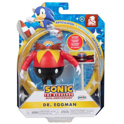 Sonic the Hedgehog Wave 19 Classic Eggman with Goal Plate 4-Inch Action Figure