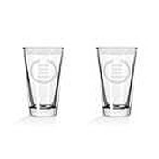 Vikings Wise Man and Coward Pint Glass 2-Pack