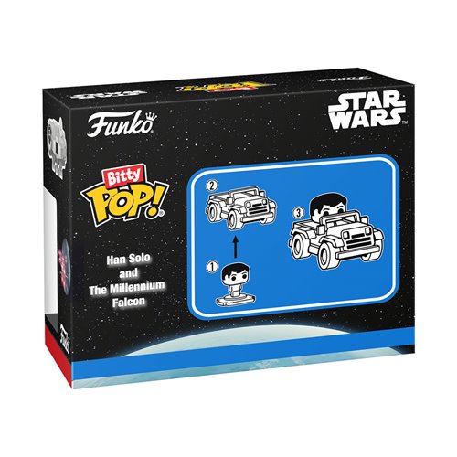 Star Wars Han Solo with Millennium Falcon Funko Bitty Pop! Ride