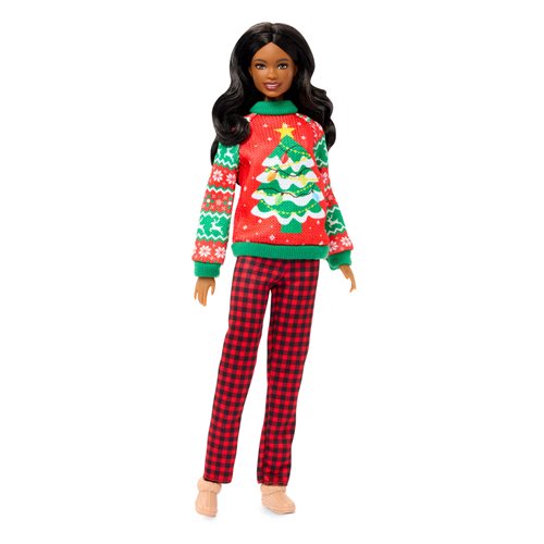 Barbie Ugly Sweater Doll with Brown Hair