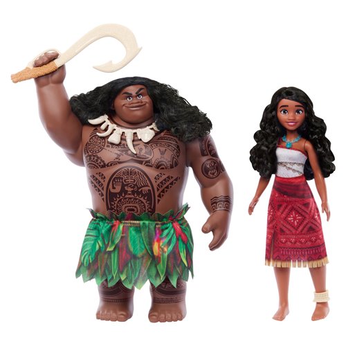 Moana 2 Maui and Moana Doll 2-Pk