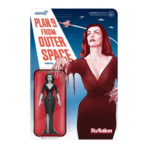 Vampira (Plan 9 Grayscale) 3 3/4-Inch ReAction Figure