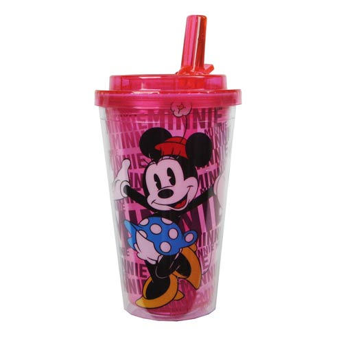 Mickey Mouse 32 oz. Plastic Tumbler with Lid and Straw