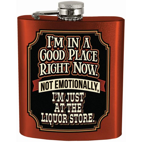 I'm In A Good Place Hip Flask