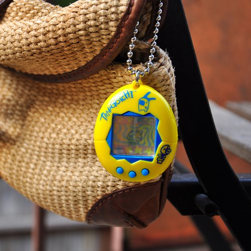 Tamagotchi Classic Yellow with Blue Electronic Game