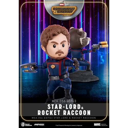 Guardians of the Galaxy Vol. 3 Star-Lord and Rocket Raccoon MEA-056 Mini-Figure 2-Pack