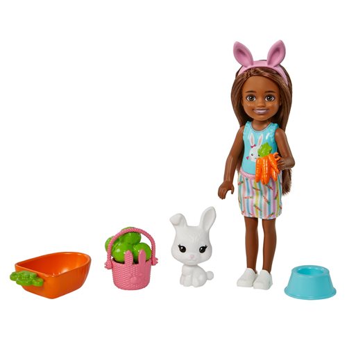 Barbie Carrot Chelsea Doll with Pet Bunny