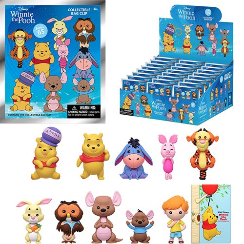 Winnie the Pooh Series 2 3D Foam Bag Clip Display Case of 24
