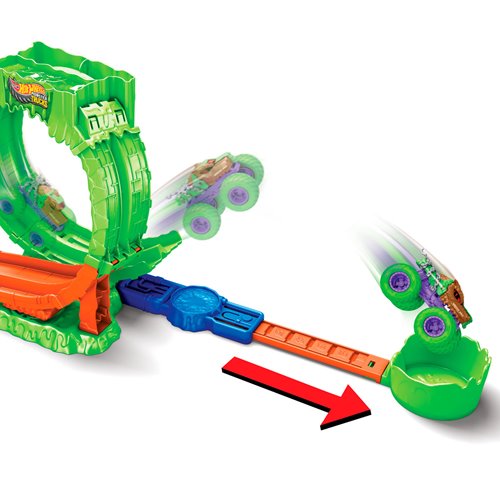 Hot Wheels Monster Trucks Mutant Chaos Slime Challenge Playset