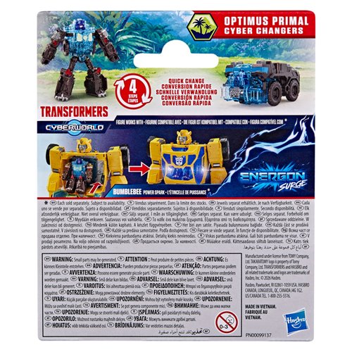 Transformers Cyberworld Optimus Primal Cyber Changers Energon Surge