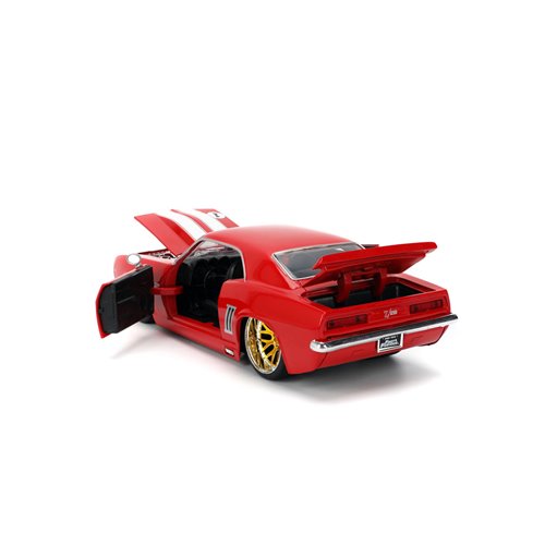 Fast and Furious 1969 Chevrolet Camaro Red 1:24 Scale Die-Cast Metal Vehicle