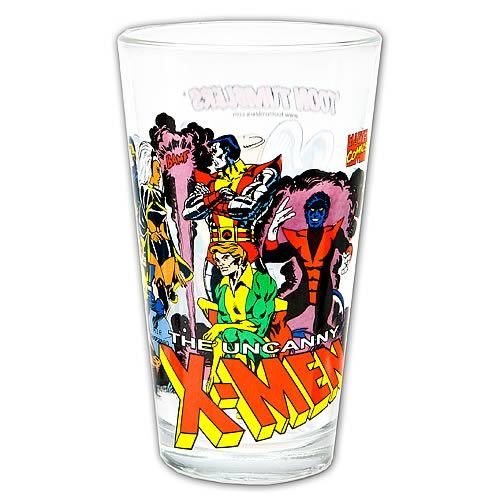 X-Men Glass Toon Tumbler - Entertainment Earth