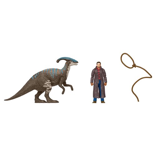 Jurassic World: Dominion Owen and Parasaurolophus Action Figure Set