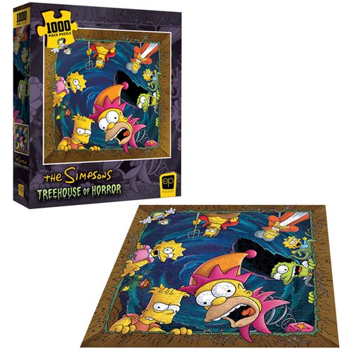 The Simpsons Treehouse of Horror Happy Haunting 1,000-Piece Puzzle