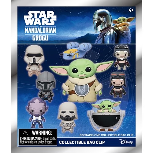 Star Wars: The Mandalorian & Grogu Movie 3D Foam Bag Clip Random 6-Pack