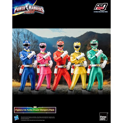 Power Rangers Turbo FigZero 1:6 Scale Action Figure 5-Pack