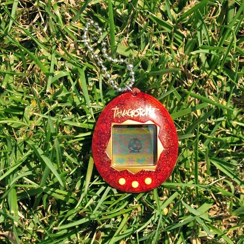 Tamagotchi Classic Red Glitter Electronic Game