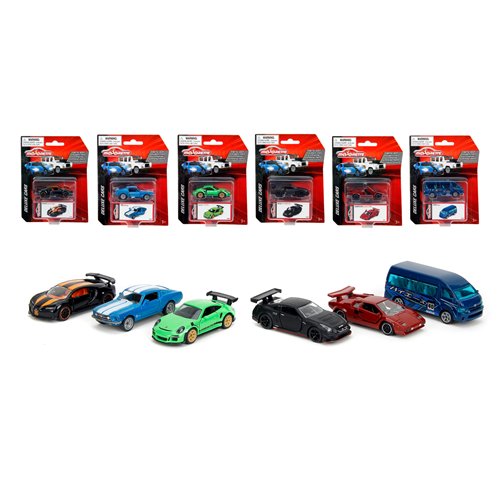 Majorette Deluxe Cars GTIN RFID 1:64 Scale Die-Cast Metal Vehicle Case of 6