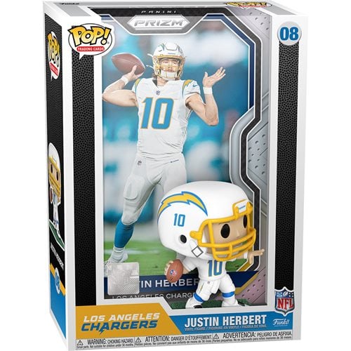 NFL Los Angeles Chargers Justin Herbert Pop! Trading Card Figure