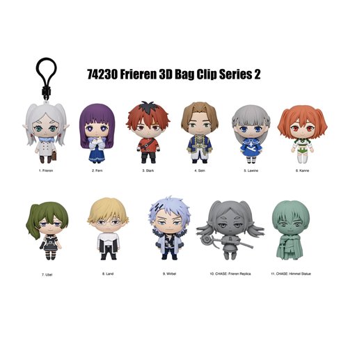 Frieren: Beyond Journeys End Series 2 3D Foam Bag Clip Random 6-Pack