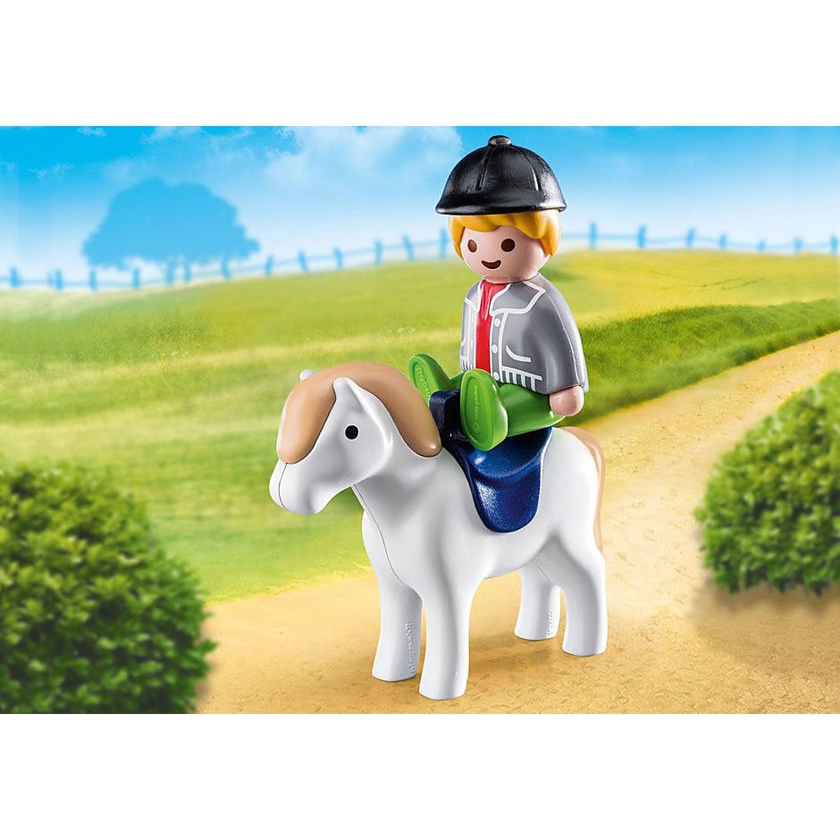 Playmobil 1.2.3 70410 Boy with Pony - Entertainment Earth