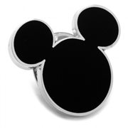 Mickey Mouse Silhouette Black Lapel Pin