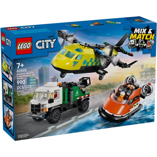 LEGO City Airplane, Truck, & Hovercraft Remix