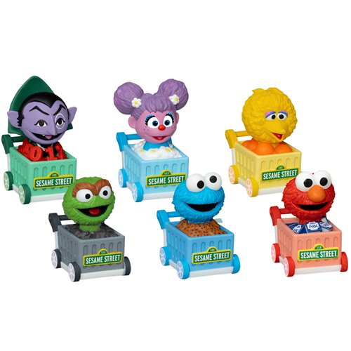 Sesame Street Shopping Cart Pull Back Car Series PBC-031 Vehicle Blind Box Case of 6