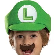 Super Mario Luigi Elevated Hat and Mustache Child Kit