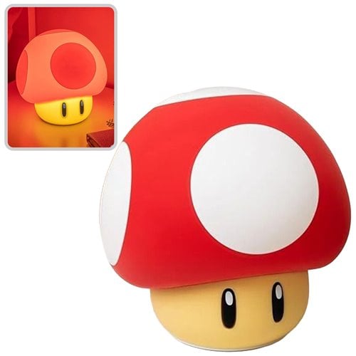 Super Mario Bros. Super Mushroom SquishyGlo Rechargeable Light