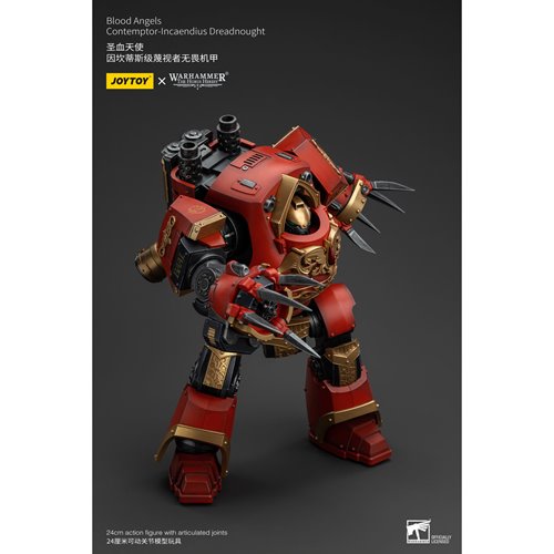 Joy Toy Warhammer The Horus Heresy Blood Angels Contemptor Incaendius Dreadnought 1:18 Scale Action