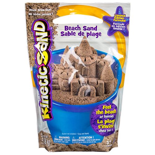 Kinetic Sand Beach Natural Brown Sand 3 lb Bag