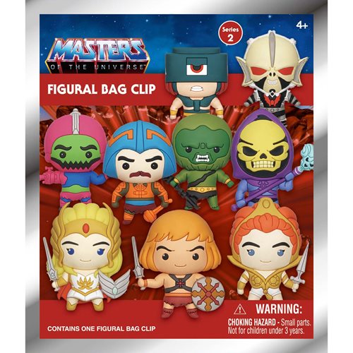 Masters of the Universe Series 2 3D Foam Bag Clip Display Case of 24