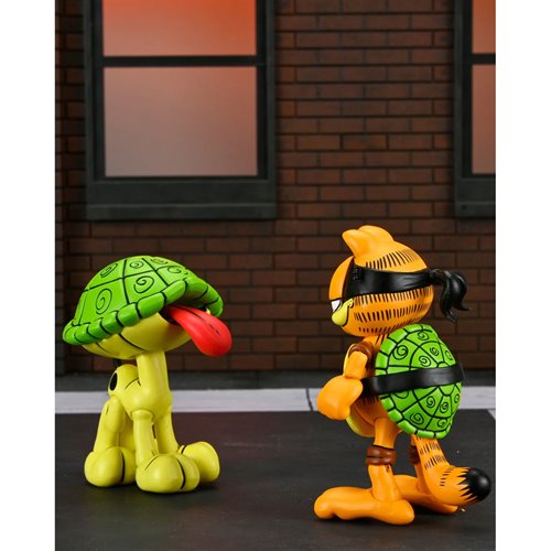 Teenage Mutant Ninja Turtles Archie Comics x Garfield Ultimate Garfello with Odie 7-Inch Scale Actio