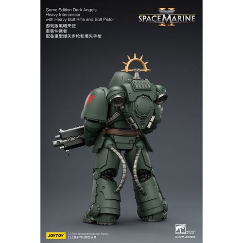 Joy Toy Warhammer 40K Space Marines Game Edition Dark Angels Heavy Intercessor Rifle & Pistol 1:18 S