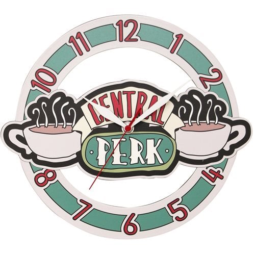 Friends Central Perk Logo Cutout Clock