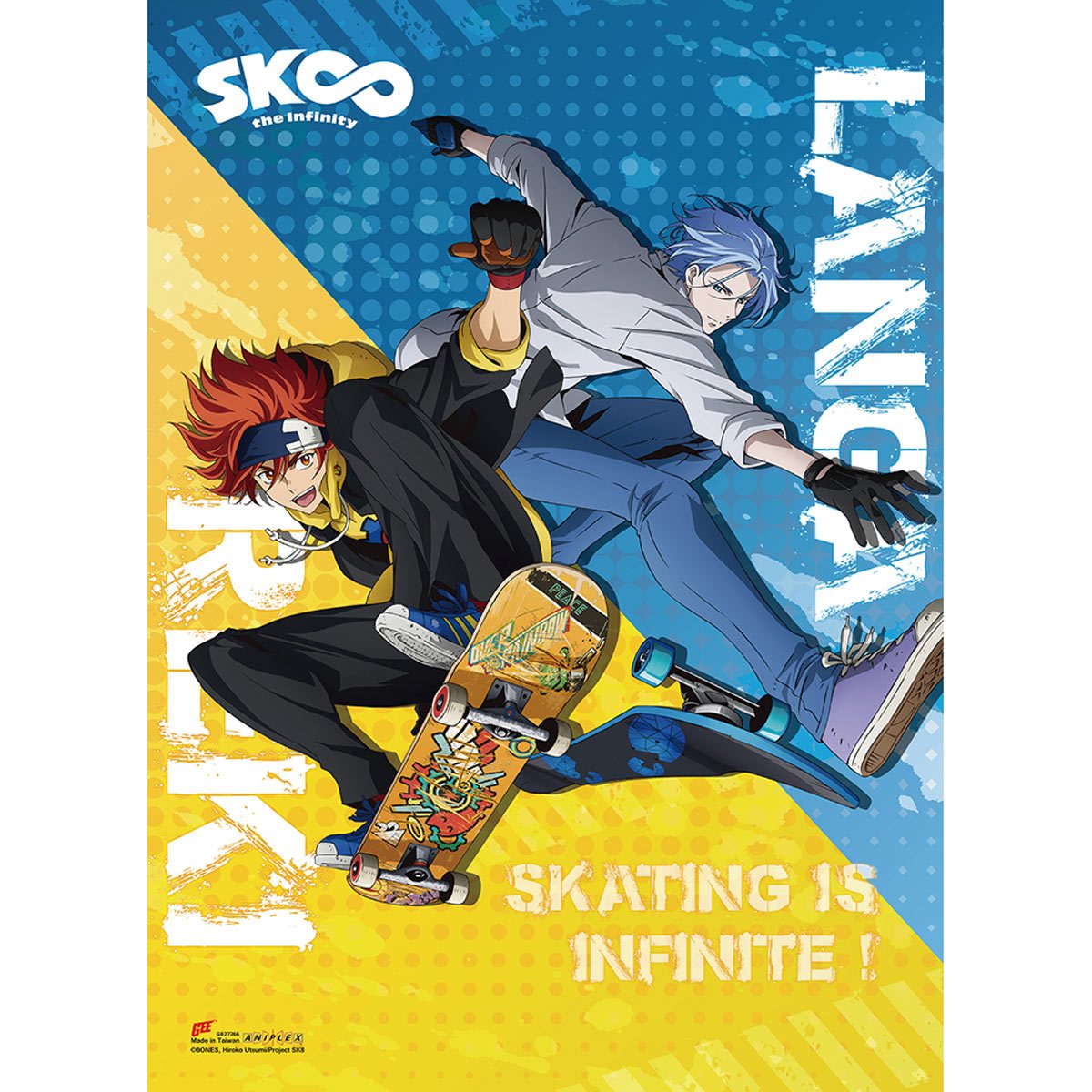 SK8 the Infinity Langa and Reki Skating Is Infinite 44-Inch Wall Scroll