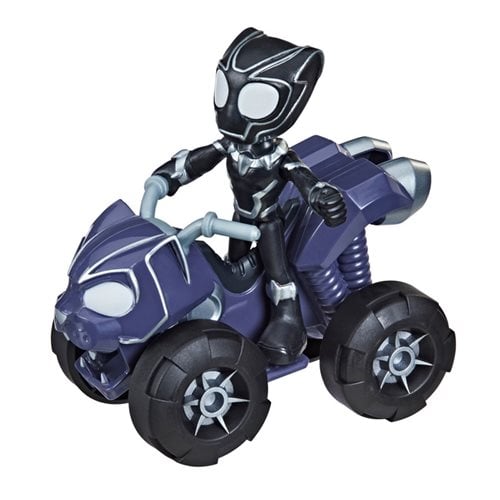 Spider-Man Spidey and His Amazing Friends Black Panther and Panther Patroller Vehicle