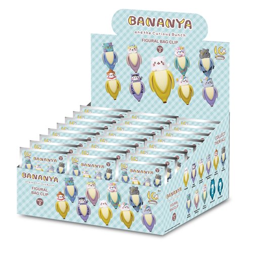 Bananya Series 2 3D Foam Bag Clip Random 6-Pack