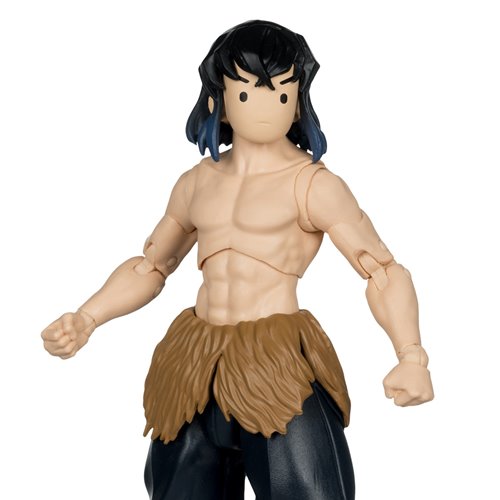 Demon Slayer Wave 5 Hashibira Inosuke Unmasked Season 2 7-Inch Scale Action Figure